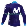 Homme Maillot vélo Manches Longues Movistar 2023